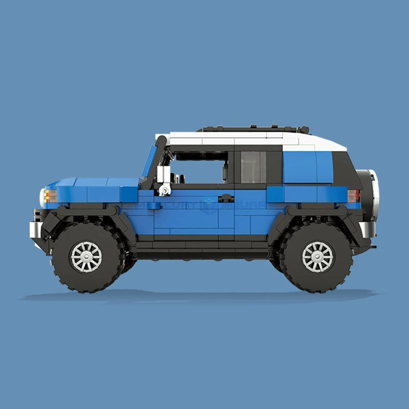 Blue Jeep FJ40 MOC PB8806 Building Blocks Off-road Vehicle Bricks Model DIY High Tech Toy Ideas Gift Boys Kids Girls Adults