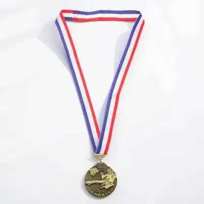Metal Martial Competition Medal Zinc Alloy Reusable Award Medal for Judo Karate Taekwondo Events Training Decor Display