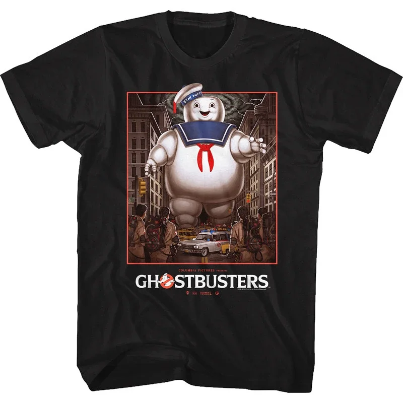 Y2k 2016 Movie Collaboration Ghostbusters T-Shirt for Men T-Shirt Graphic Cotton Tee Printing High-end Luxury Unisex Style