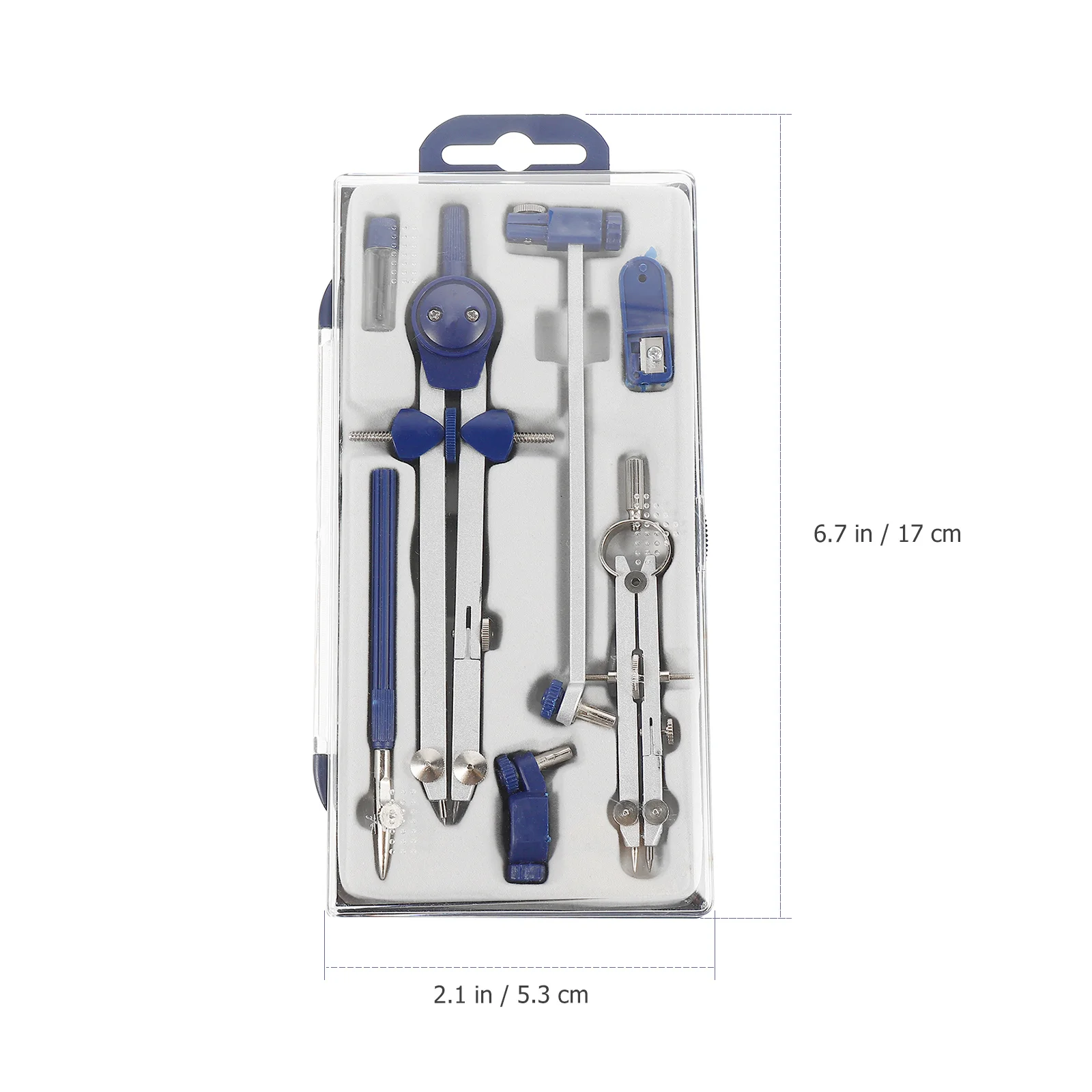 1Set Zinc Alloy Compass Set High Precision Multi-Functional Drawing Tools Drafting Supplies for Designers Students Engineers