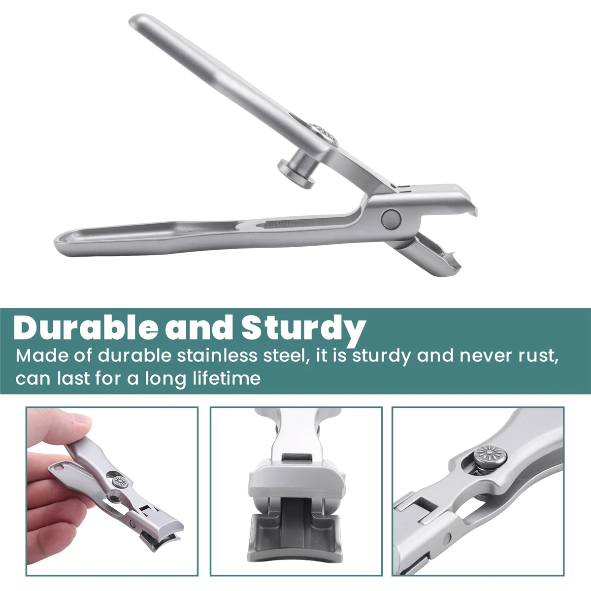 Портативные кусачки для ногтей BAADE, профессиональные машинки для стрижки ногтей из нержавеющей стали, дорожный резак для ногтей, триммер для ногтей на ногах