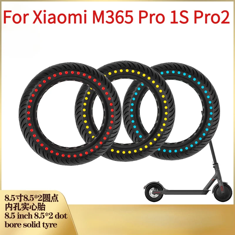 

8,5-дюймовая твердая шина для электрического скутера Xiaomi M365 Pro 1S MI 3, сотовый амортизатор, демпфирующее прочное колесо