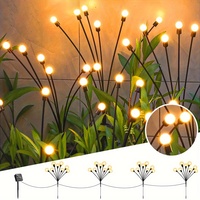 6/8/10 LED Solar Firefly Lights Outdoor Swaying Waterproof Garden Lawn Lamps Decorative Pathway Yard Landscape Holiday Lighting