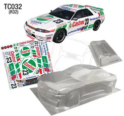 1/10 PC RC shell body Skyline R32 190mm width INITIAL D classic Transparent Drift shell body for 3RAICNG mst yokomo hpi hsp