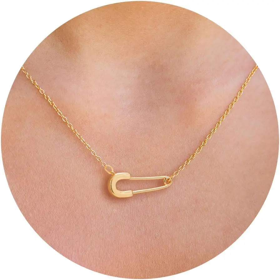 

Золотое ожерелье для женщин - позолоченное 14-каратным золотом, изящное, с итальянскими мотивами: звезда, бабочка, бантик, солнце, лотос, волейбольный мяч, бейсбольный мяч, ковбойские сапоги