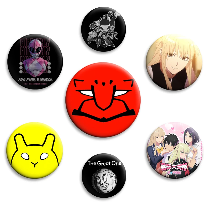 

Anime Go! Go! Loser Ranger! Button Pins Creative Brooch Funny Badge on Backpack Clothes Decor Jewelry Accessories Fashion Gifts