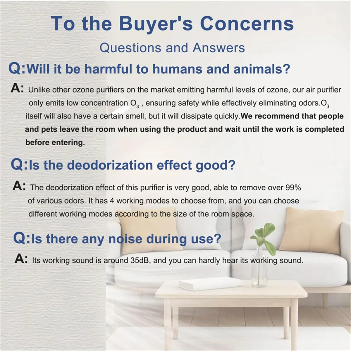 A14G-Odor Eliminator for Strong Odor Odor Removal Air Ionizers for Home, Pets,Toilet,Wardrobe, Bedroom,Kitchen, Smoke Us Plug