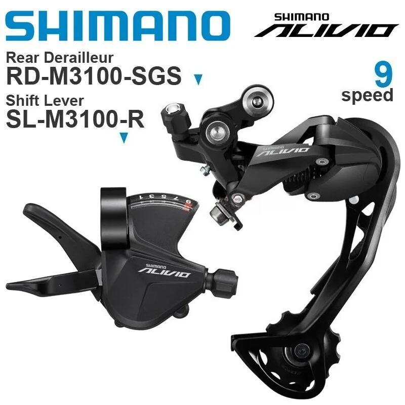 

SHIMANO RD-M3100 SL-M3100 9-Speed 27-Speed Mountain Bike Separate Shifters RD-M3100-SGS Rear Derailleur