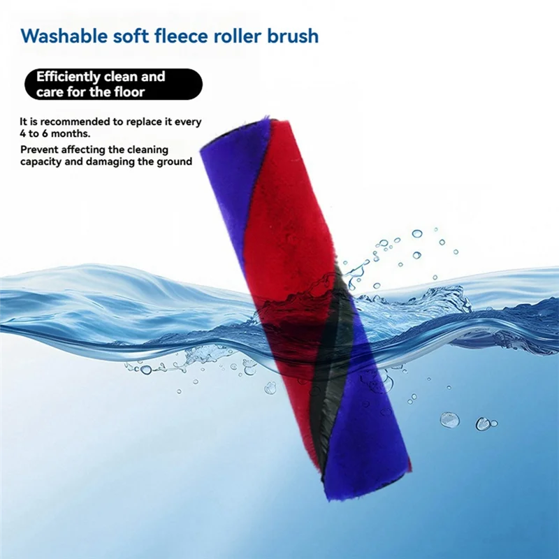

ABVI-Soft Bristle Roller Brush For Dyson SV19 SV21 Vacuum Cleaner Parts Efficient Household Cleaning Accessories