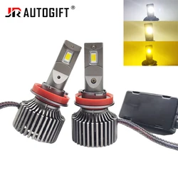 60W/120W 3 Color Led Headlight H4 H7 9005 HB3 9006 HB4 H11 H1 H3 H27 Auto Led Headlight Bulb car motorcycle 6000K 3000K 4300K