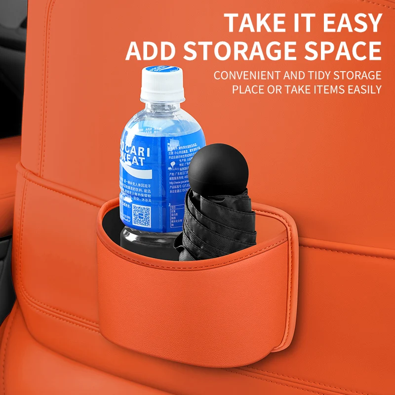 

Car Seat Back Storage Box Multi-functional Storage Bag Leather Car Seat Back Storage Car Interior Car Gadget