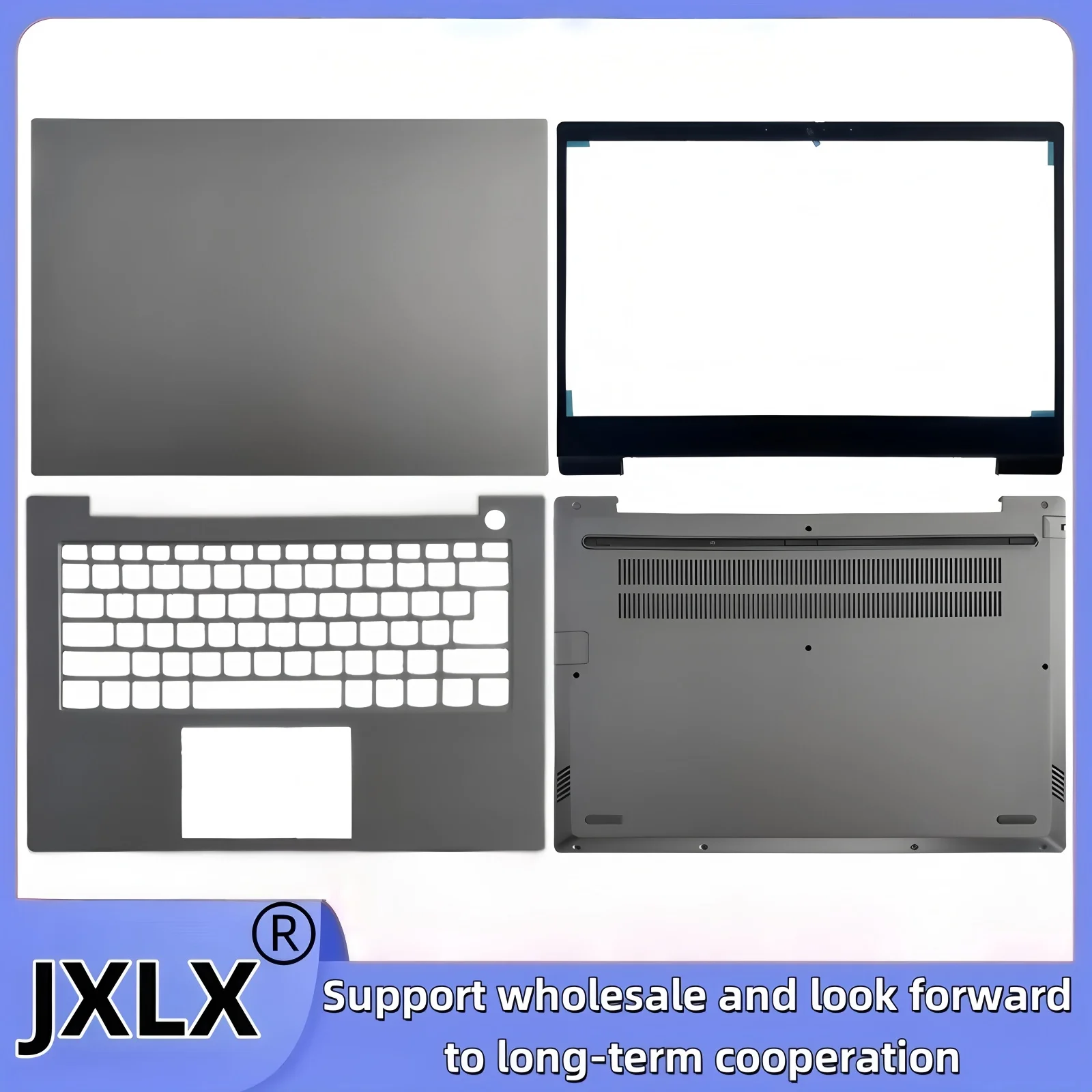 JXLX® New for Lenovo Thinkbook 6-14IIL 6-14IML 2020 Laptop LCD Back Cover Top Case/Front Bezel cover/Palmrest Cover/Bottom Cover