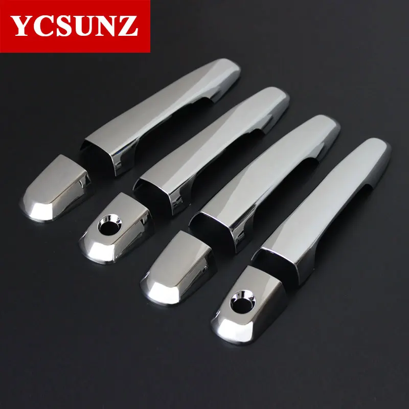 Chrome Door Handle Cover For Mitsubishi Triton L200 2006 2007 2008 2009 2010 2011 2012 2013 2014 Car Accessories Ycsunz