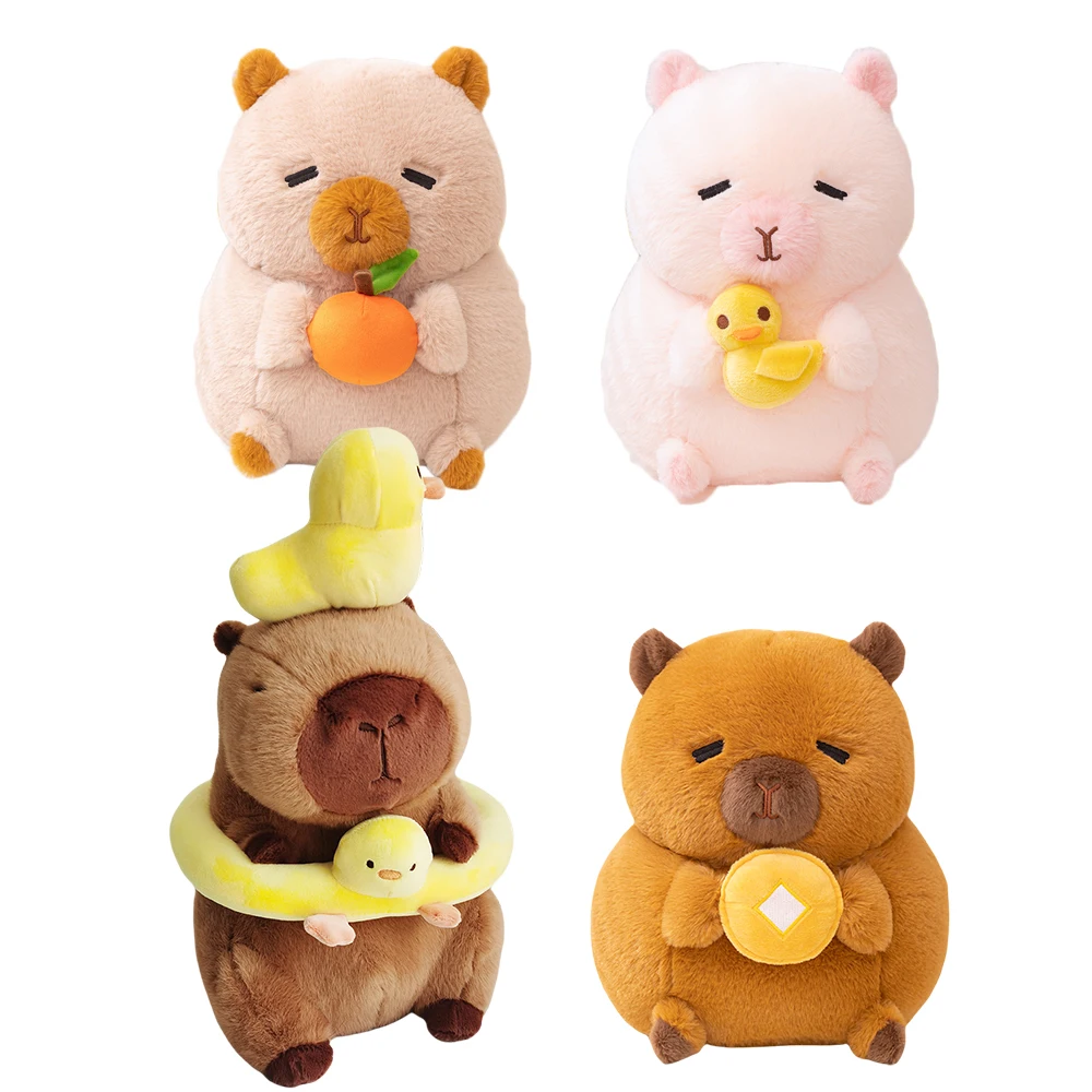 New Capibaras Peluche Cute Plump Duck Capybara Plush Toy Huggable Stuffed Animal Capibara Nice Birthday Present