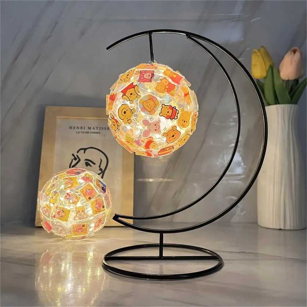 

DIY Table Lamp with Moon Holder DIY Patch Handmade Night Light Bedroom Atmosphere Hanging Lights Desk Light for Child Brain Toys