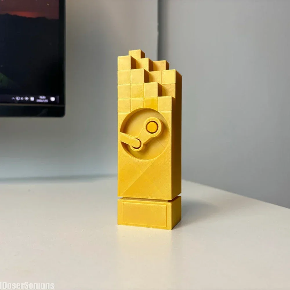 Computer Desktop 3D Printed Stem Game Trophy Ornament Ornament Toys Trophy Creative Simple Study Room Desktop Ornament