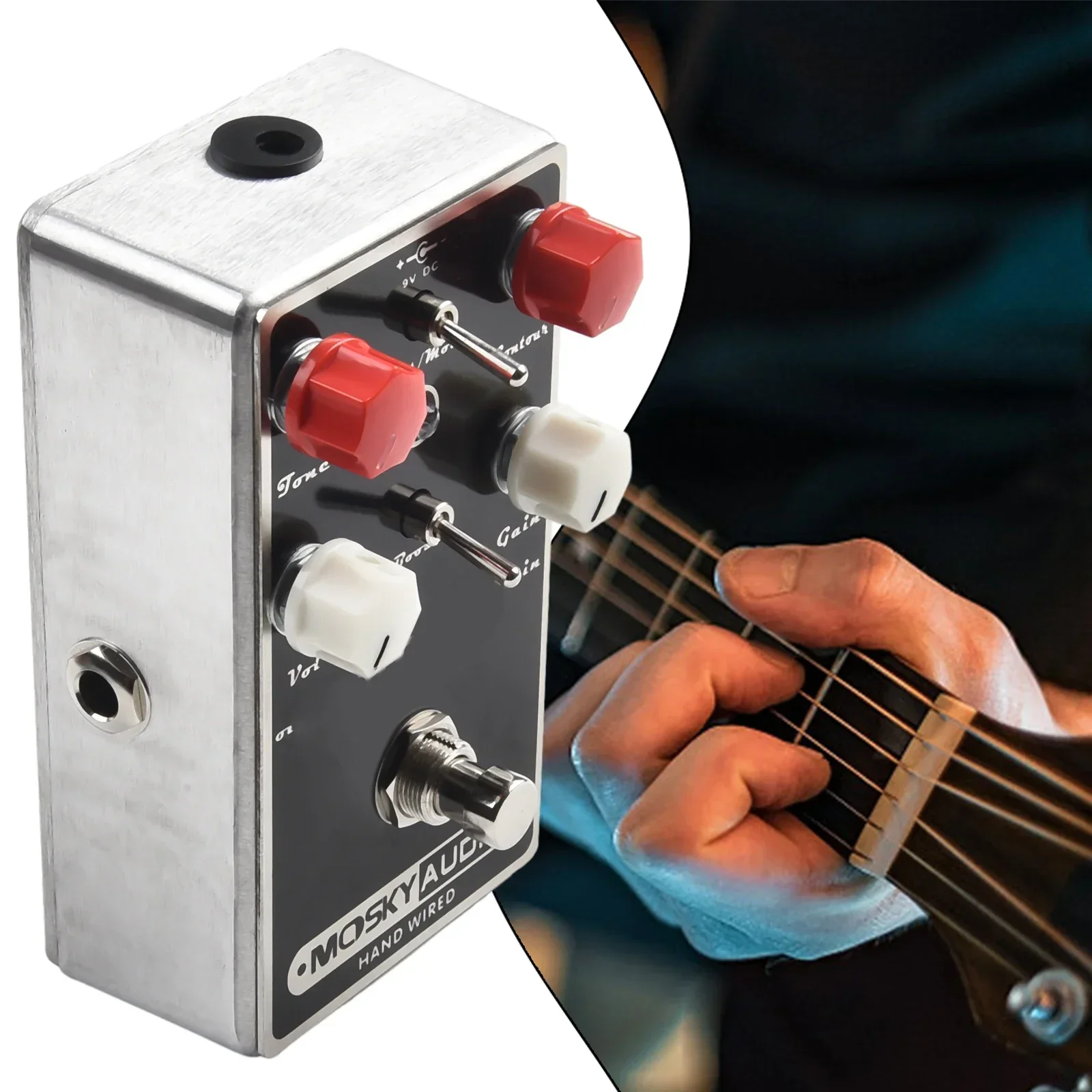 

Upgrade Your Guitar Setup with Mosky Brown Distortion Guitar Effect Pedal Vintage/Modern Switch & Boost Switch