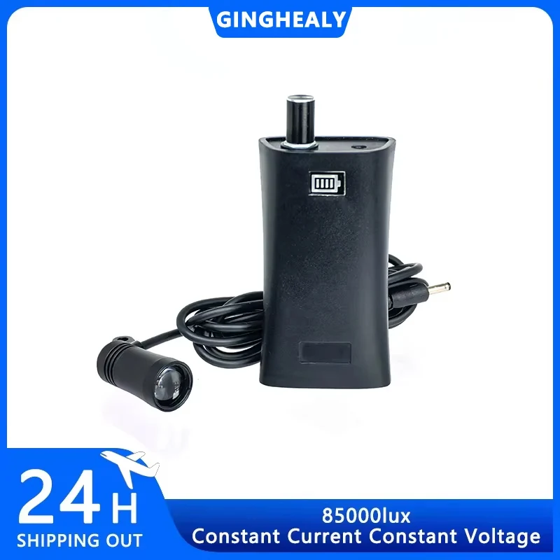 

GINGHEALY 3W 5W clamp type high brightness focus medical headlight filter assembly loupes 6 hours battery life 85000lu'x