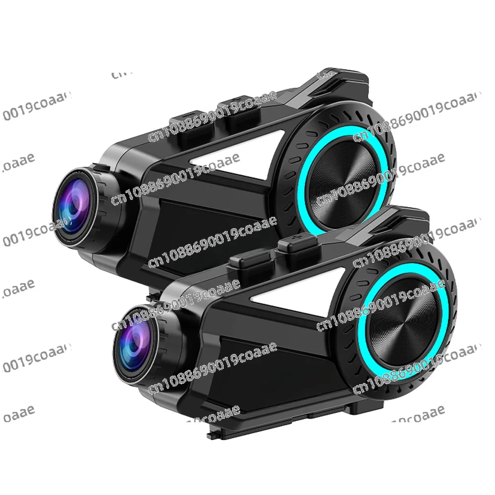 R3 FM Music Share Waterproof Bluetooth WiFi App Video Recorder 2K Camera Motorcycle Helmet Headset Intercom Dash Cam