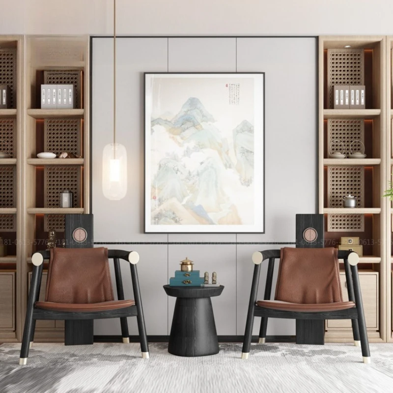 

Negotiate tables and chairs Hotel clubhouse Tea house Commercial leisure chair Light luxury simple armchair