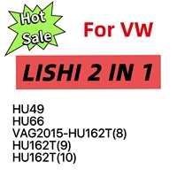 Lishi 2 en 1 HU49 HU66 HU162T (8) HU162T 9 CUT HU162T 10 CUT para VW