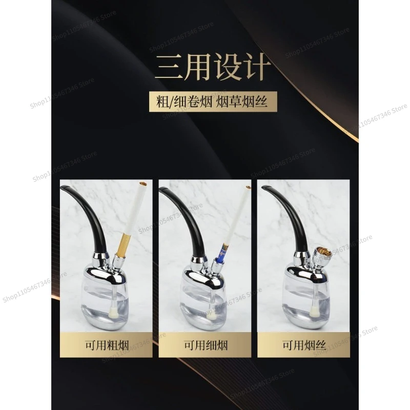 For  Cigarette Pot Double Filter, Chimney Bag, A Full Set of High-grade Cigarette Pots for Cut Tobacco