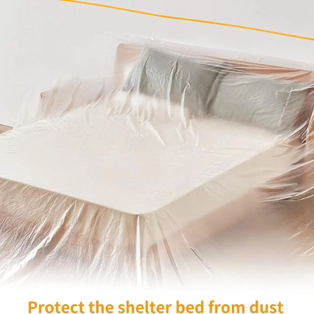 10/20M Masking Film Protective Plastic Sheet Self-Adhesive Anti-Paint Spray Film Wall Decoration Furniture Protective Film
