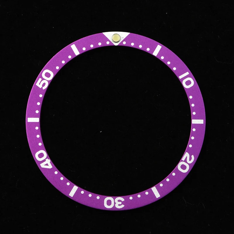 

HEIMDALLR 31.5-38mm Hardened Aluminium purple Bezel Insert For NH35 NH36 Movement Dive Watch Automatic Watch C3 Super Luminous