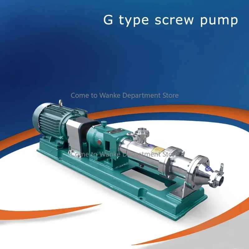 

G20-1 750W 380V Transfer chocolate honey syrup grape pump g type single screw pump Stainless steel screw pump