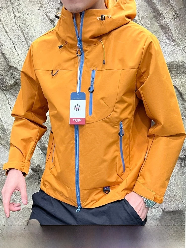 

3D Tailored Outdoor Jaet Hooded Breathable Youth Faion Polyester Fiber Autumn New Arrival ex Long Sve Coat