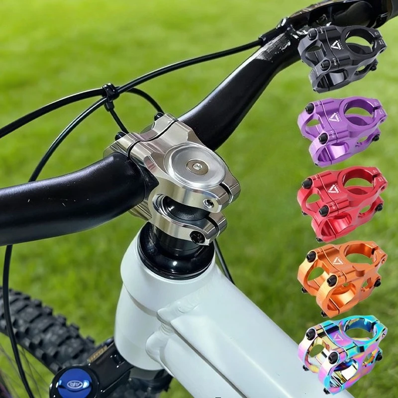 AliExpress NONE Mountain Bike Stem 35mm Road Bicycle Short Power Mtb Power Stem Rod Handlebar Table Adjustable Riser