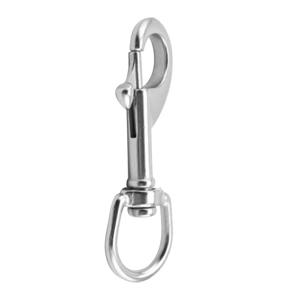 80mm Swivel Clip Stainless steel material dog Leash Leather Craft Snap Hook Strong