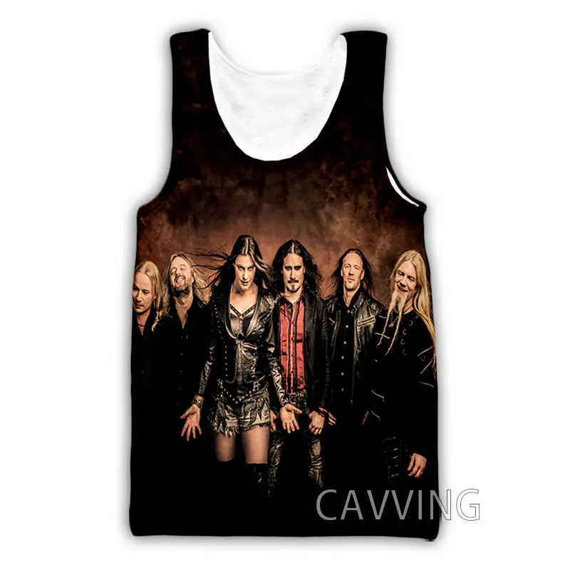 New Fashion Women/Men's 3D Print NIGHTWISH Band  Tank Tops Harajuku  Vest  Summer Undershirt Shirts Streetwear