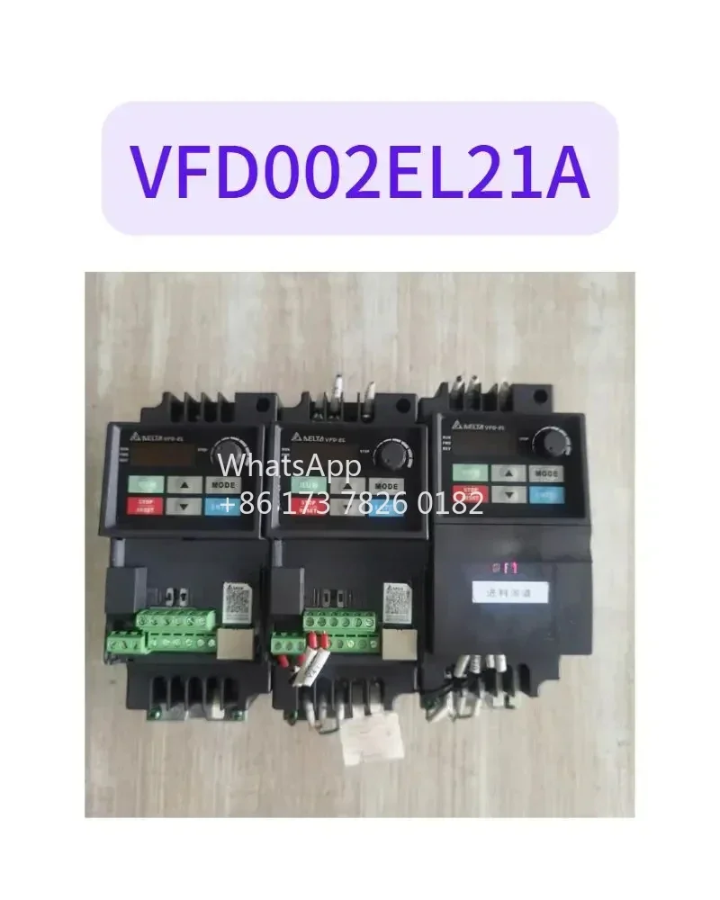 

Used inverter VFD002EL21A test OK