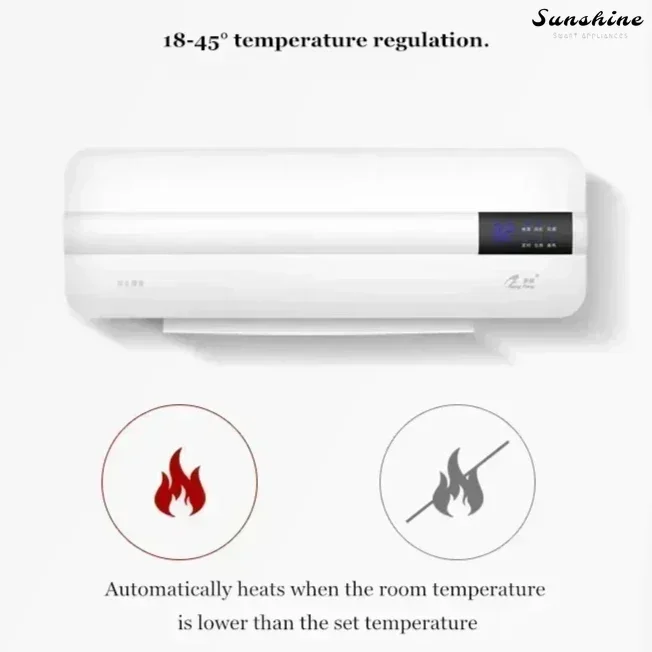 Heating fan - Energy-saving. Wall-mounted/portable. Home/dormitory. Timing. Free installation. Heating pad.