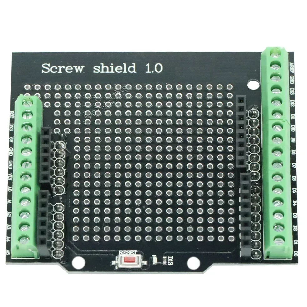 1PCS Proto Screw Shield for Arduino Open Source Reset Button D13 LED