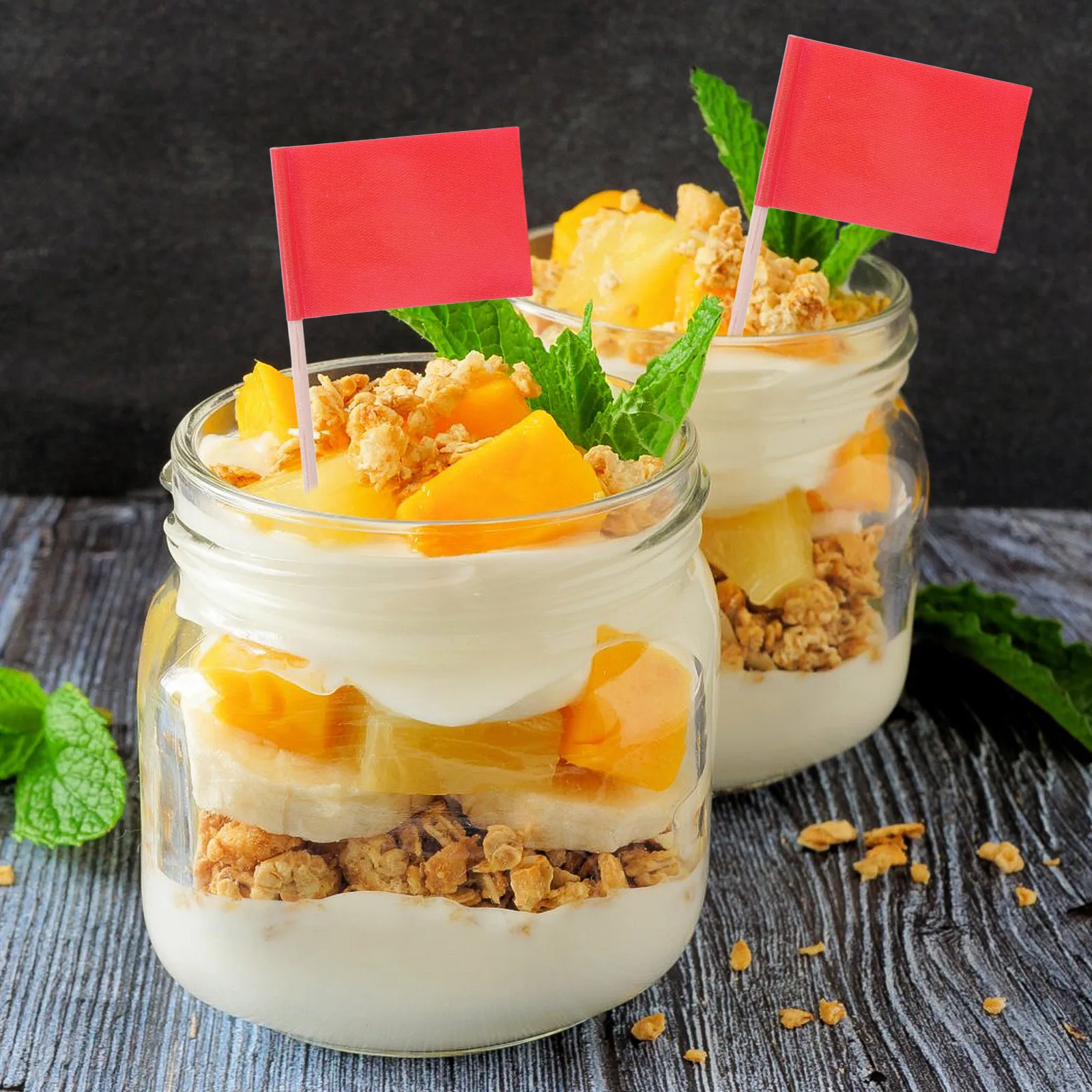 100 قطعة أعلام مسواك صغيرة بلون كعكة الديكور العلم يختار للكب كيك أطباق الطعام الفاكهة والجبن علم حفلة صغيرة