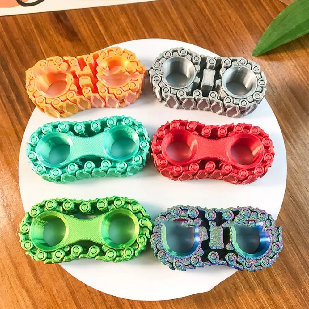 Spinning Top Sprockets Fingertip Gyro Fingertip Sprocket Durable Bike Chain Gear Fidget Diy Metal Wheel Gear Chain Gyroscope