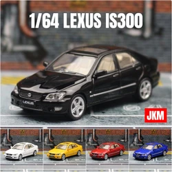 Modèle de berline l'inventaire Lexus IS300 pour garçons, jouet de voiture haut de gamme, roues libres, alliage de zinc moulé sous pression, métal, collection cadeau, JKM 1:64, 1/64