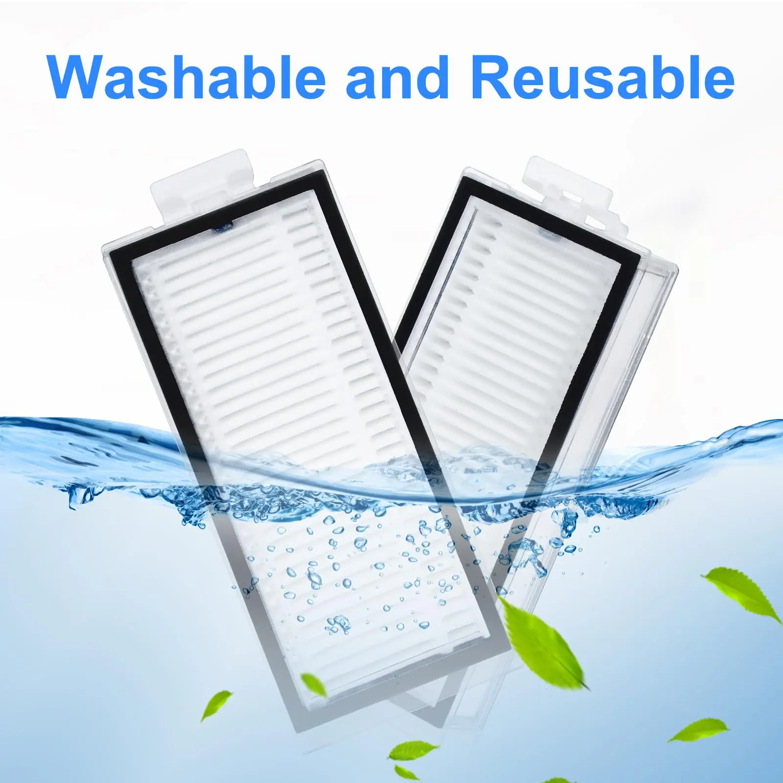 Washable HEPA Filter for Roborock Q7, Q7+, Q7 Max, Q7 Max+, Q8 Max, Q8 Max+, Q5 Pro and Q5 Pro+ Vacuum Cleaners Replacement image 3