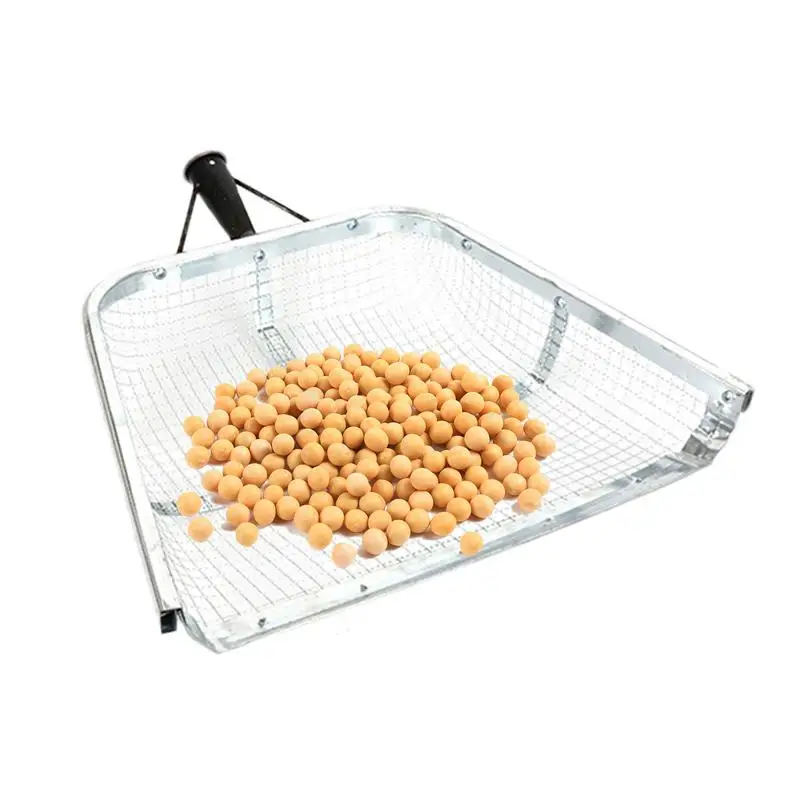 Sand Sifter Shovel Sturdy Stainless Steel Soil Sieve With Easy Grip Handle Ergonomic Harvest Strainer Collecting Tool for garden