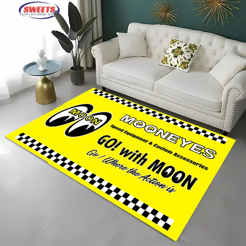 Funny M-Mooneyes Large Area Carpet for Home Living Room Hallway Long Strip Bedroom Sofa Doormat Kitchen Floor Rug Anti-slipDecor