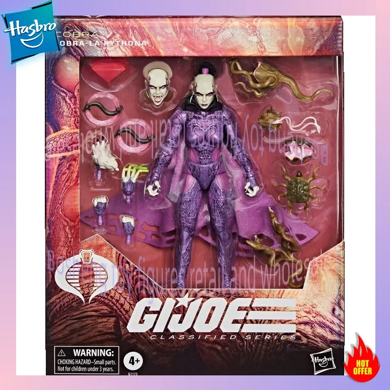 

In Stock Hasbro G.I. Joe GI JOE Classified Series 6'‘ Cobra-la Pythona Action Figure Model Collect Hobbies Toys Holiday Gift
