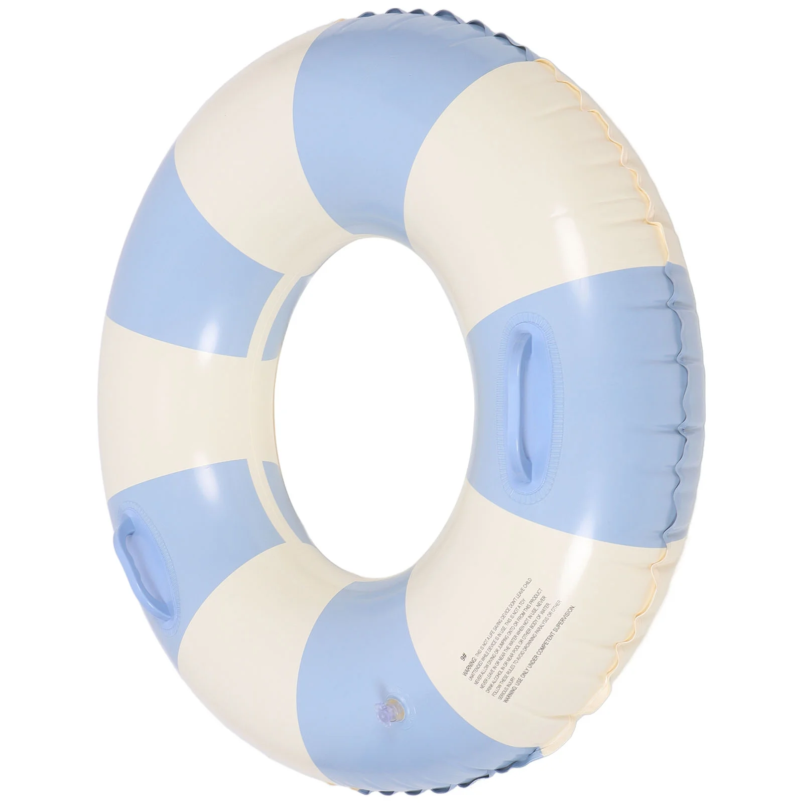 

Handle Swim Circle Striped Ring Aldult Safe Float Pvc Toddler
