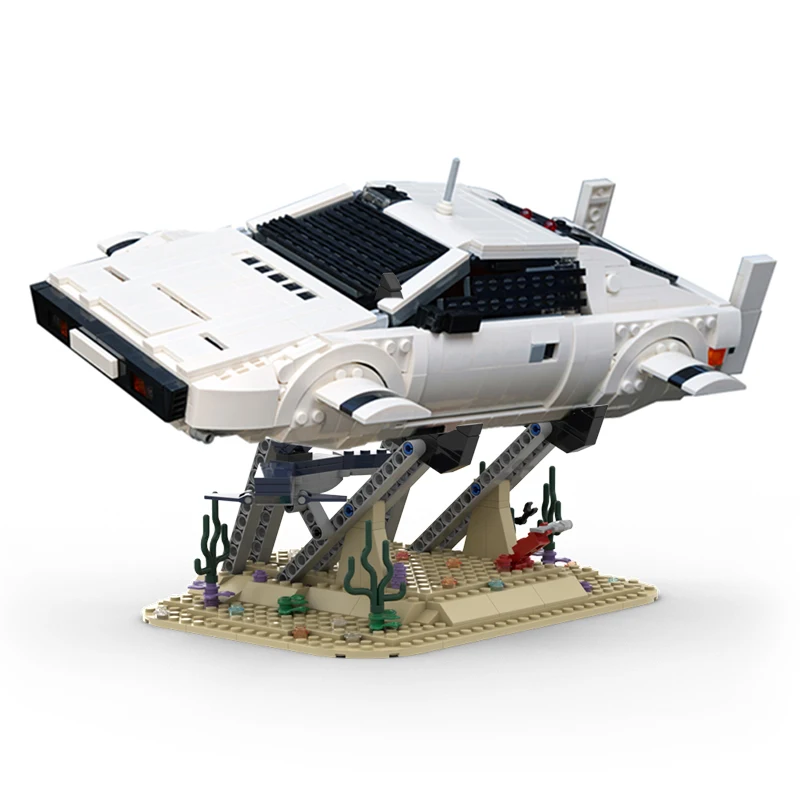 Blocs de construction MOC Lotus Esprit S1, voiture de Sport de Super course, modèle Nellie humide, bricolage, briques à assembler, jouets de Transport, cadeaux, 1573 pièces