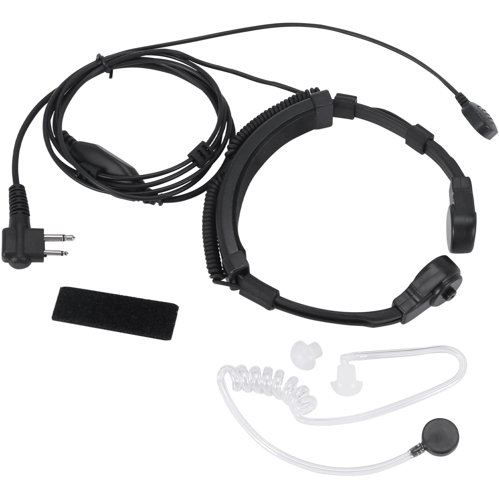 [NEW!】 Throat Mic Miniphone Covert Acoustic Tube Earpiece Headset For Motorola Two Way Radio