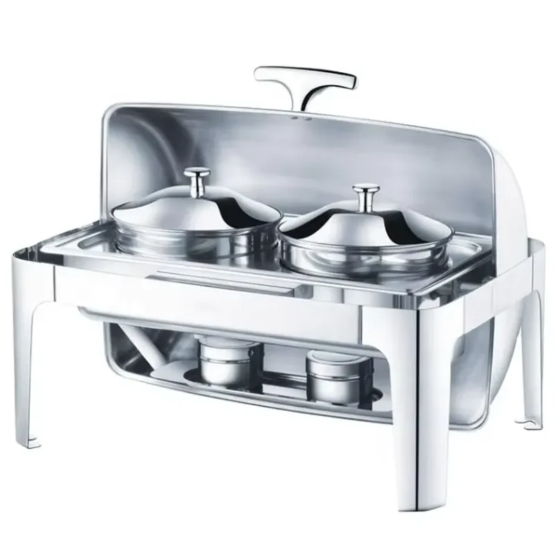 Economic Oblong Electric & Powered Stainless Steel Soup Station Easy Clean Feature 1 Year Full Warranty