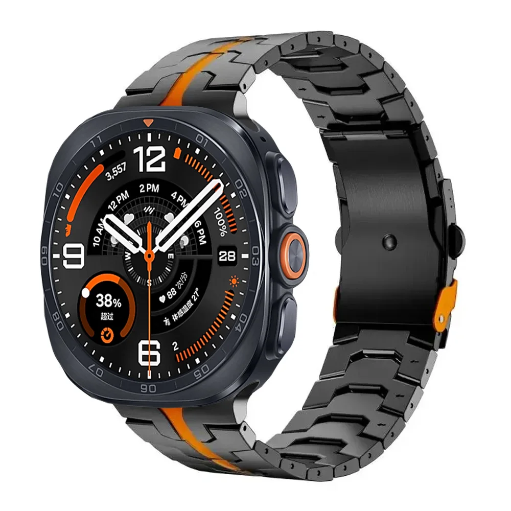 No Gaps Titanium Metal Strap For Samsung Galaxy Watch Ultra 2-1 47mm Belt Wristband Galaxy Watch Ultra 2025 Stainless Steel Band