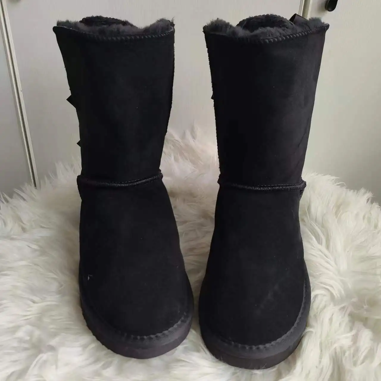 Genuine Leather 2023 Women Snow Boots Warm Winter Boots Women Boots Warm Winter Shoes Thick Plush Flats Shoes