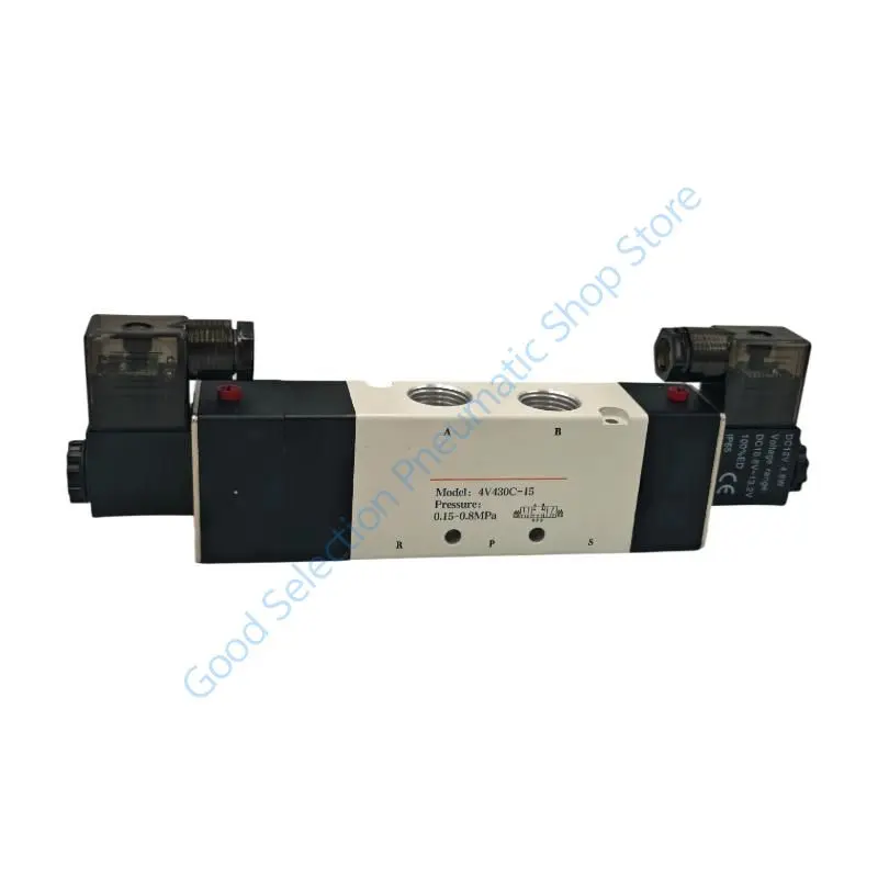 4V430C-15 Electric Pneumatic Solenoid Valve Directional Control Magnetic High-Quality Control Valve 24V 220V